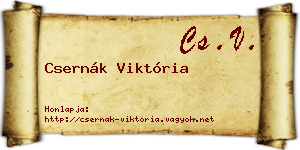 Csernák Viktória névjegykártya