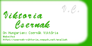 viktoria csernak business card