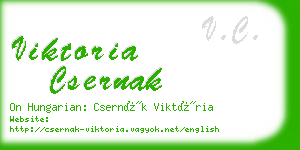 viktoria csernak business card
